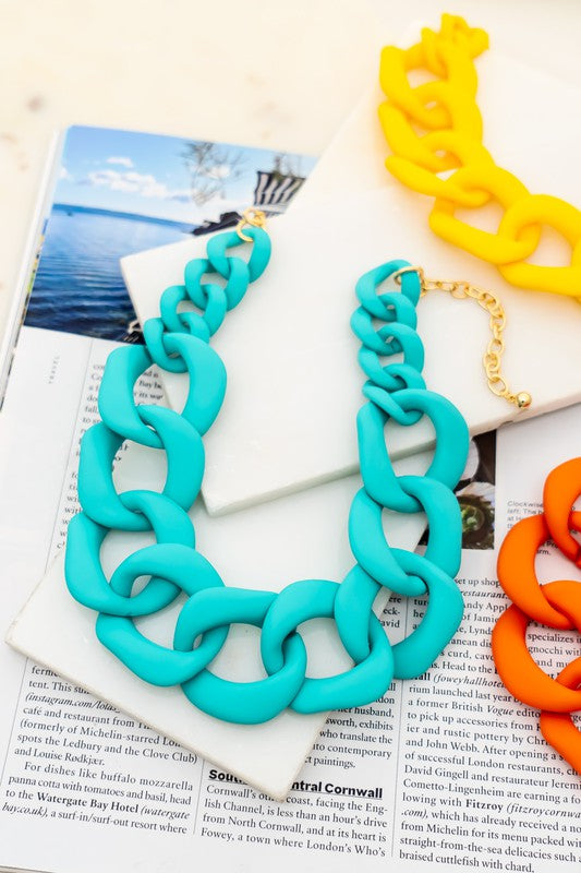 Lightweight chunky link chains