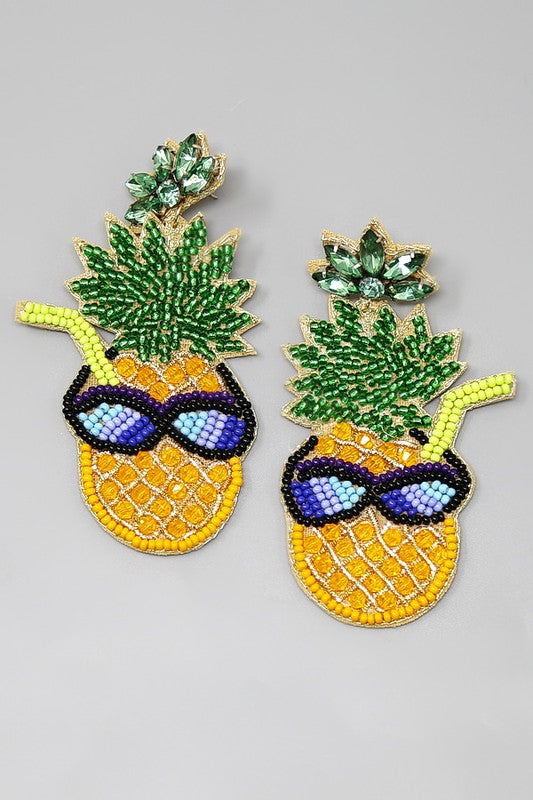 Pineapple Cocktail Earrings