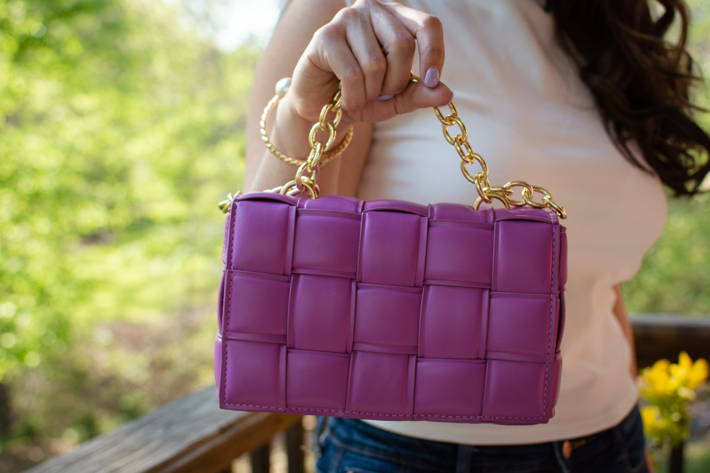 Violet modern cross