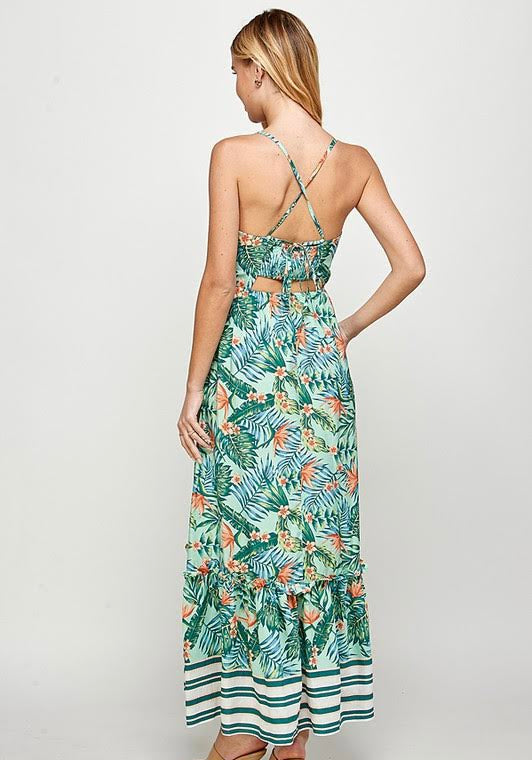 Tropical maxi dress