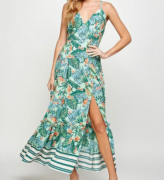 Tropical maxi dress