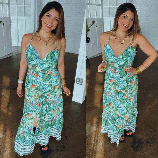 Tropical maxi dress